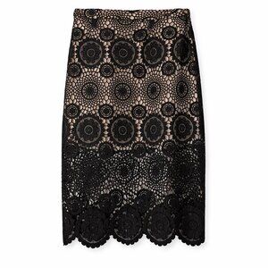 NWT DANCE & MARVEL Crochet Black Skirt Size S